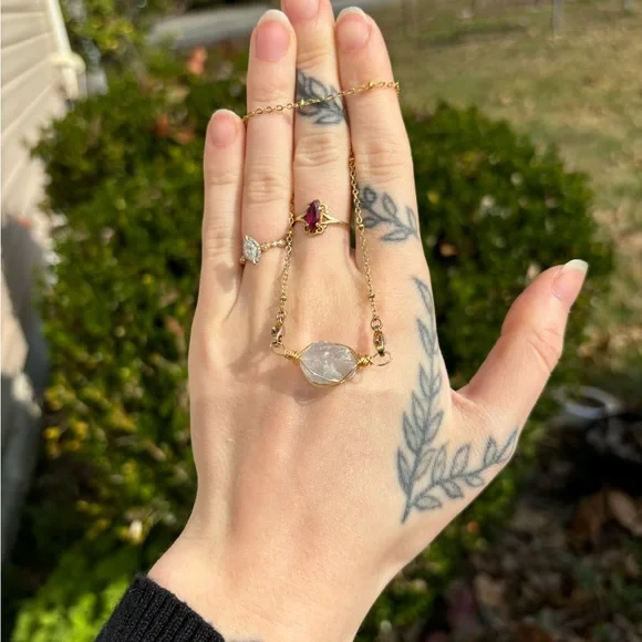 Celestite interchangeable necklace - Picture 2 of 3